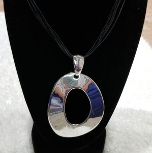 Chico's Black Multi-Strand Statement Necklace